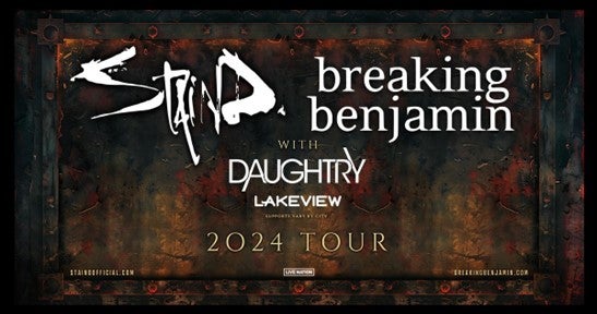 Breaking Benjamin & Staind with Special Guest Daughtry