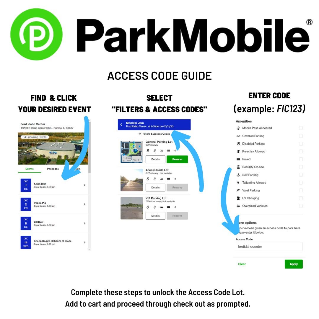 ParkMobile Access Code General Guide