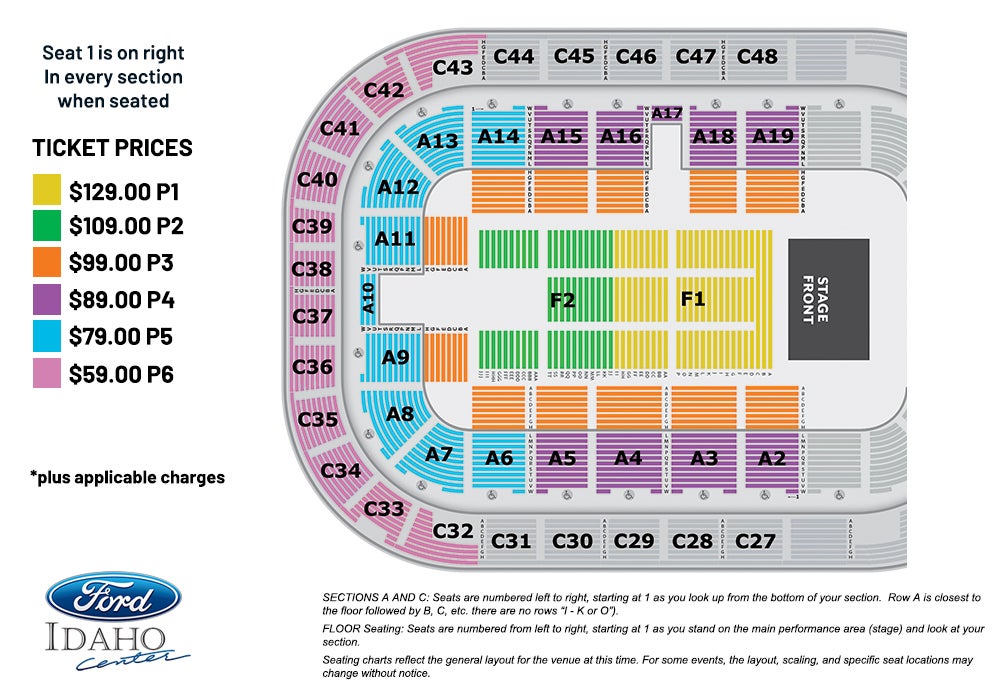 Ford Center Seating Chart With Rows