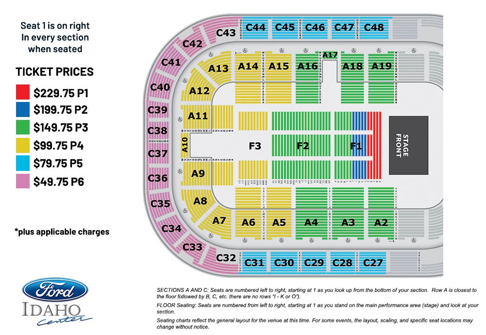 Ford Center Seating Chart With Rows