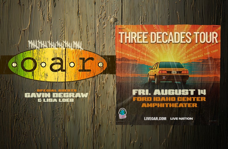 MULTI-PLATINUM ROCK BAND O.A.R. ANNOUNCES  O.A.R. THREE DECADES TOUR