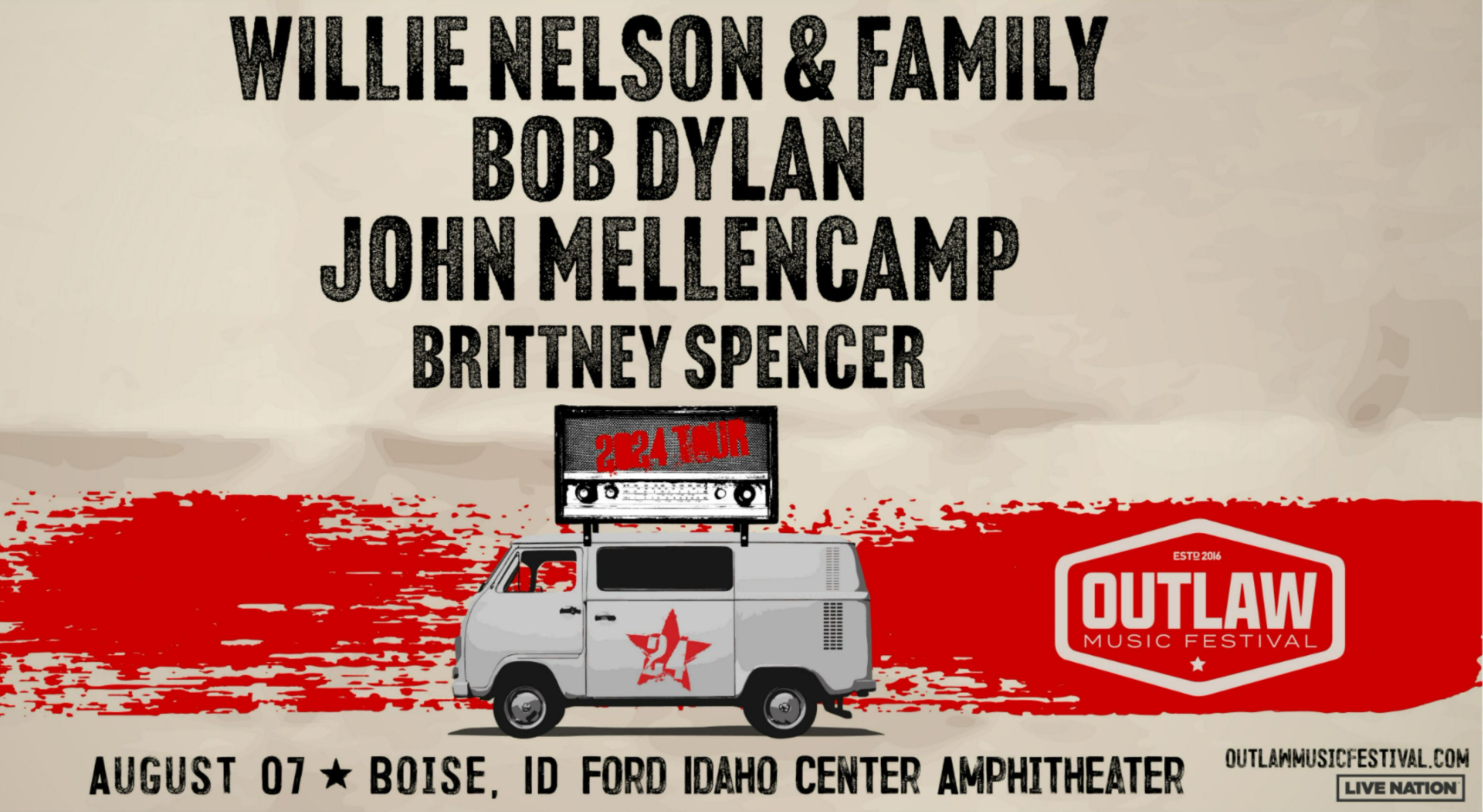 More Info for Willie Nelson & Family, Bob Dylan, John Mellencamp