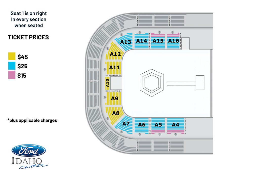 Seating Charts Ford Idaho Center