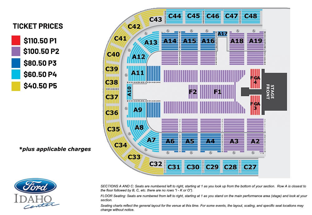 Ford Center Seating Chart With Rows